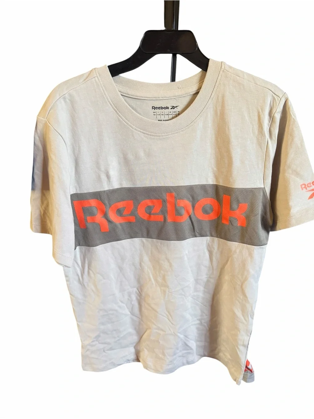 Reebok 3 piece set Kids Blue Short Sleeve& gray tshirt with shorts